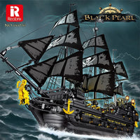 Thumbnail for Building Blocks Pirates Of Caribbean MOC Black Pearl Ship Bricks Toy Construction Set Toys - 2