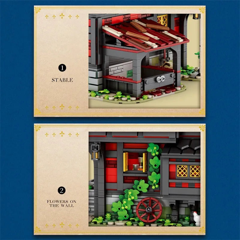 Building Blocks Creator Expert MOC European Century Bricks Toy Construction Set Toys - 7