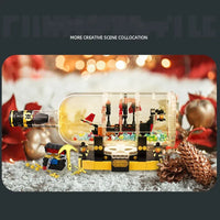 Thumbnail for Building Blocks Creator Expert Ideas Ship In A Bottle Bricks Toy Construction Set Toys - 7