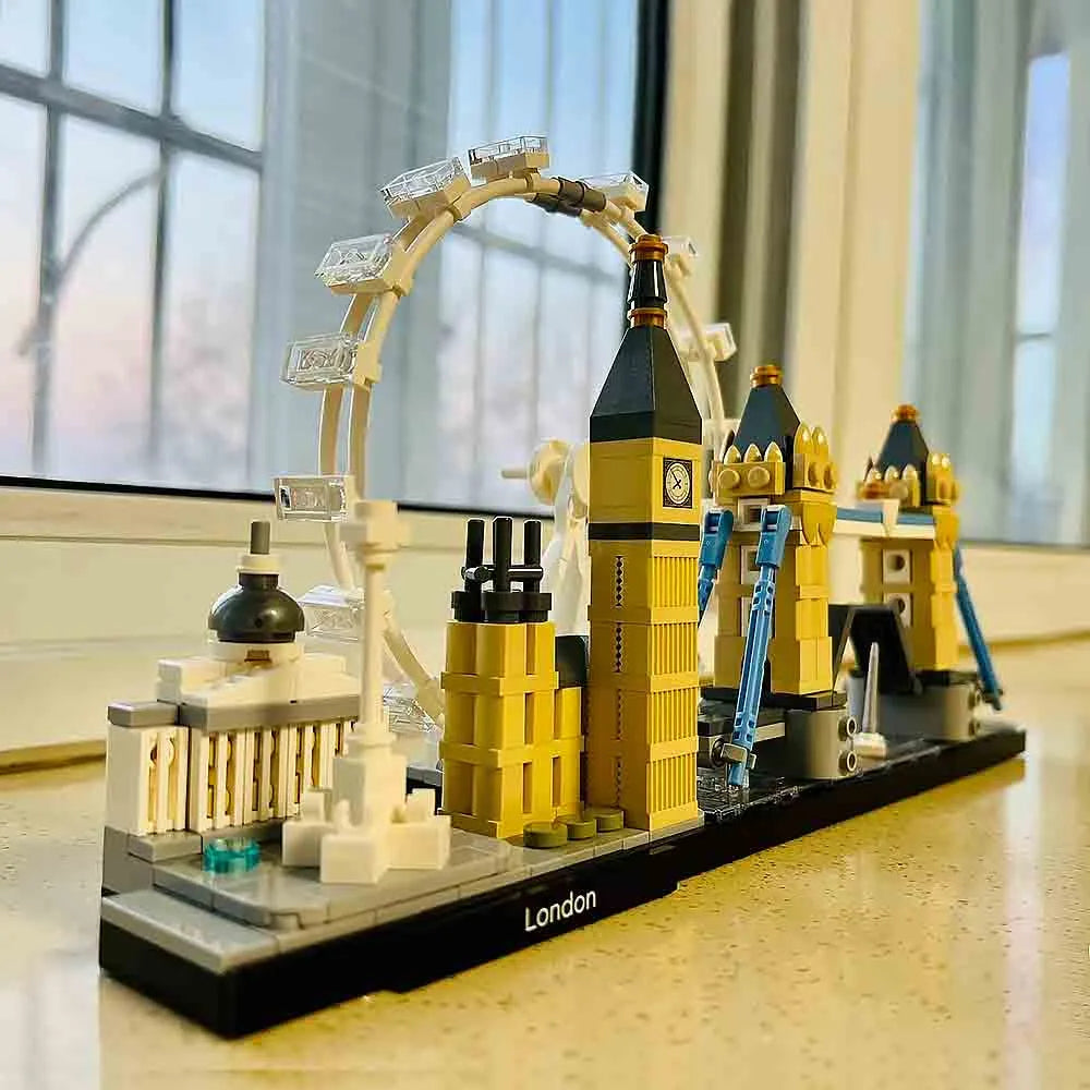 Building Blocks Architecture MOC London Skyline Bricks Toy Construction Set Toys - 5