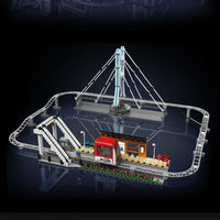 Thumbnail for Building Blocks Tech City Motorized Urban Railcar Bricks Toy - 1