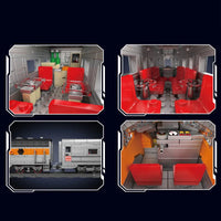 Thumbnail for Building Blocks Tech USA EMD F7 WP Diesel Locomotive Train Bricks Toy - 7