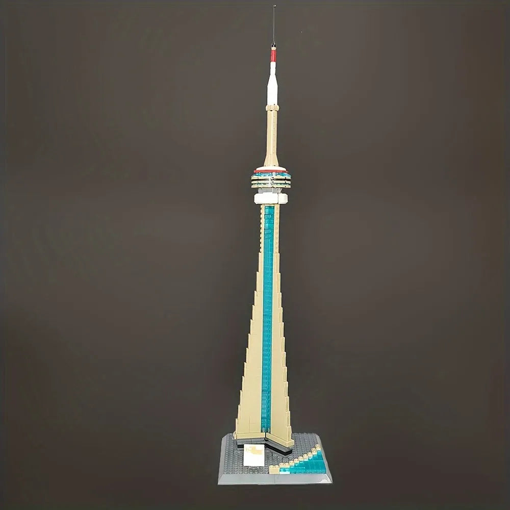 Building Blocks MOC Architecture Canada Toronto TV Tower Bricks Toy - 9