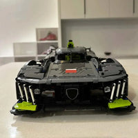 Thumbnail for Building Blocks Tech PEUGEOT 9X8 24H Le Mans Hybrid Hypercar Bricks Toy - 7