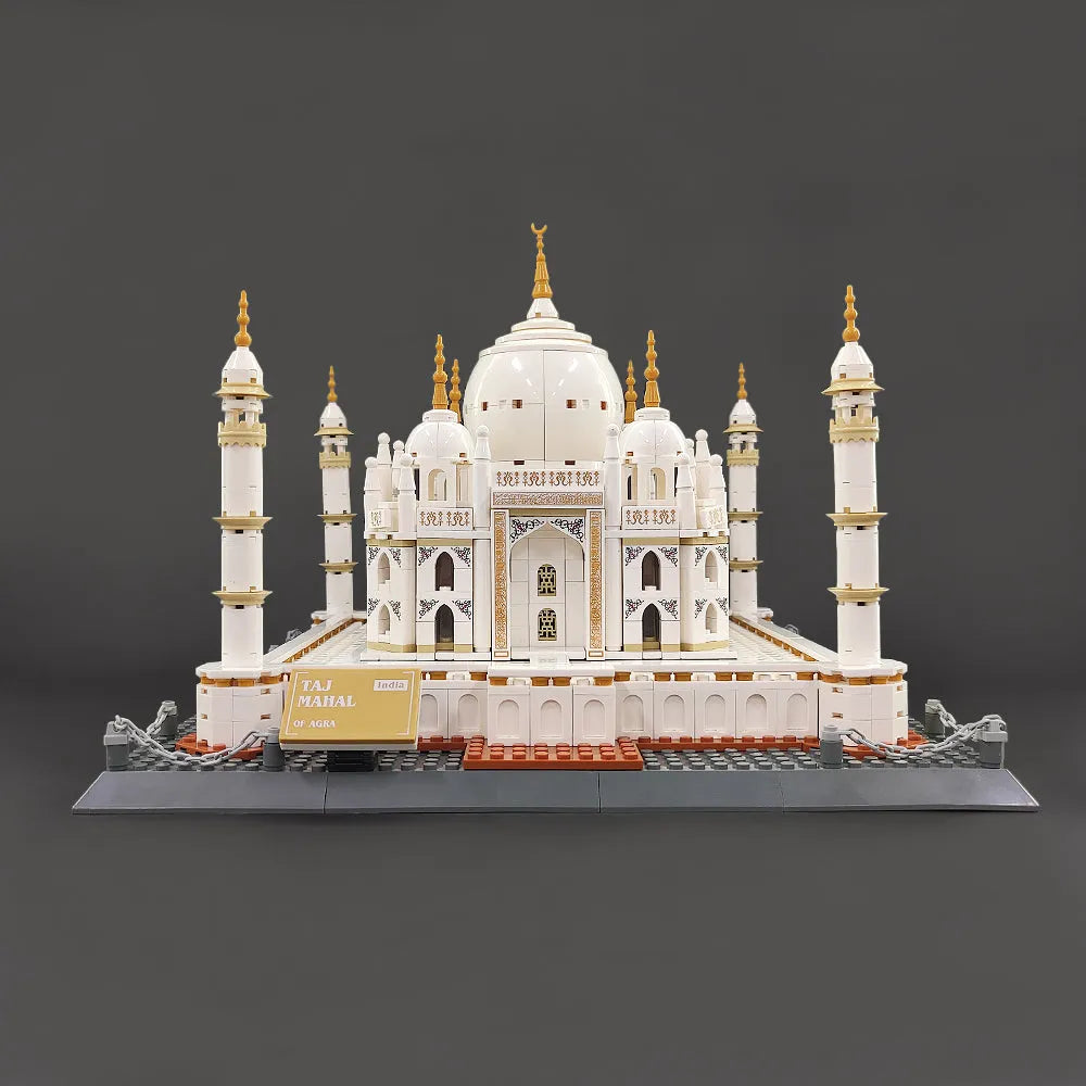 Building Blocks MOC Architecture Famous Taj Mahal Bricks Toys - 13