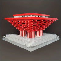 Thumbnail for Building Blocks Architecture Famous China Pavilion At Expo Bricks Toy 7210 Construction Set Toys - 14