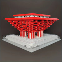 Thumbnail for Building Blocks Architecture Famous China Pavilion At Expo Bricks Toy 7210 - 14