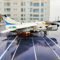 Thumbnail for Building Blocks MOC Military Aircraft A-7 Fighter Jet Attack Plane Bricks Toys Construction Set Toys - 10