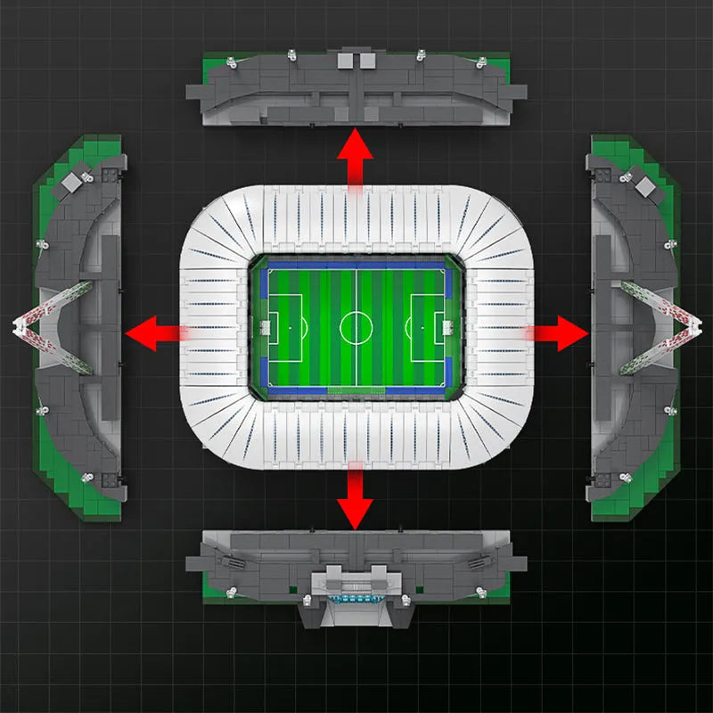 Building Blocks Creator Expert MOC Juventus Allianz Stadium Bricks Toy - 6