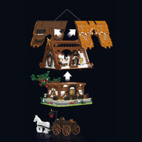 Thumbnail for Building Blocks Creator Ideas MOC Medieval City Log Cabin Bricks Toy Construction Set Toys - 6