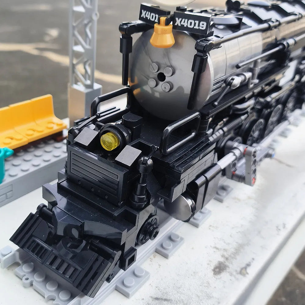 Building Blocks Tech MOC Big Boy Simulation City Train Bricks Toy Construction Set Toys - 10