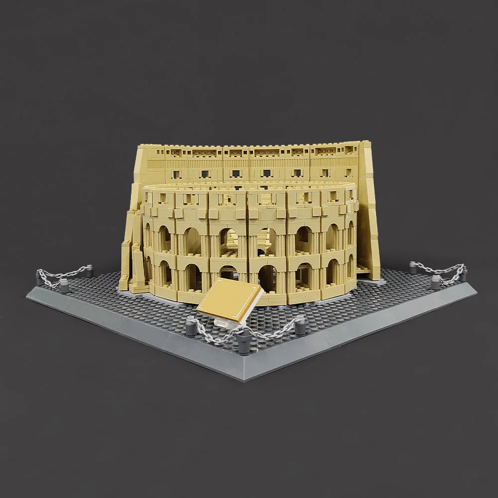 Building Blocks MOC Architecture Italy Rome Colosseum Bricks Toy - 17