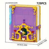 Thumbnail for Building Blocks Creator Expert Aladdin Magic Lamp 3D Book Bricks Toy Construction Set Toys - 5