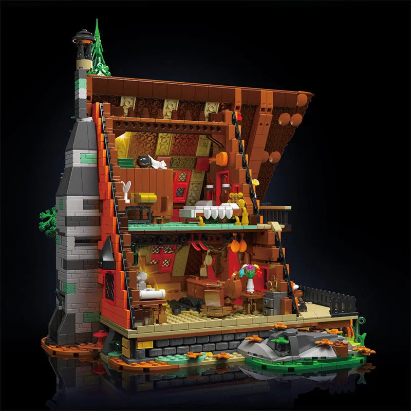 Building Blocks Creator Expert MOC Cabin In The Woods Bricks Toy - 5