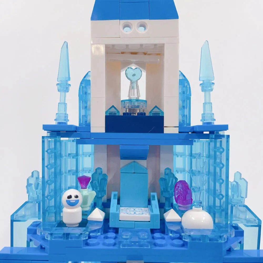 Building Blocks Creative MOC Expert Frozen Ice Castle Bricks Toy - 5