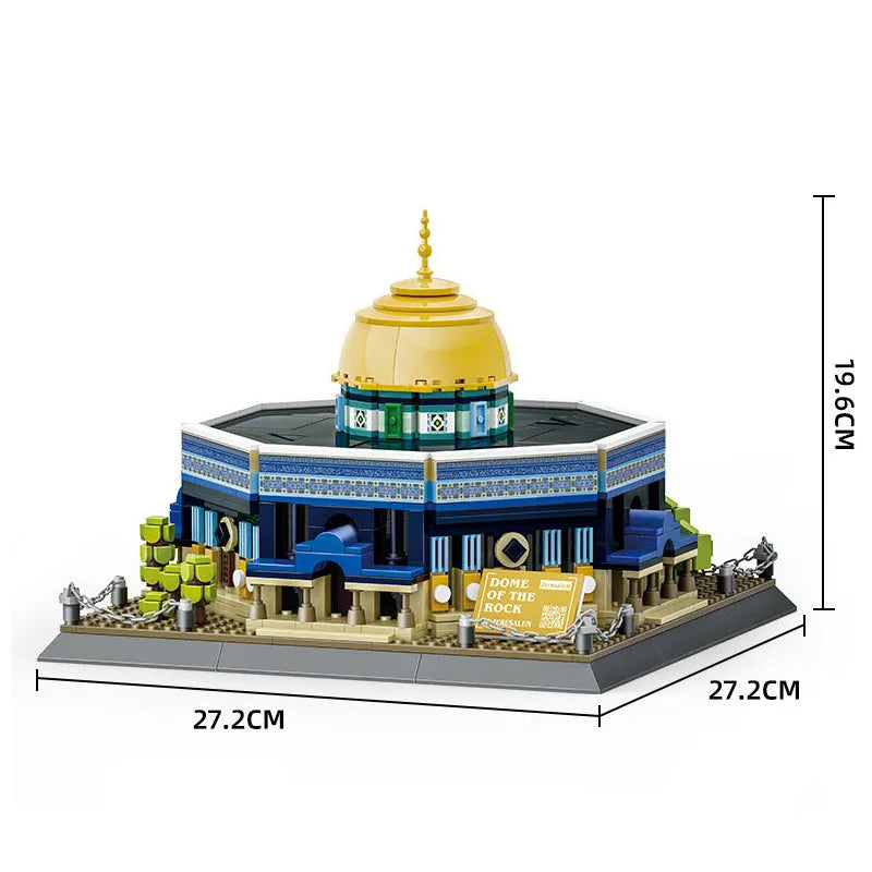 Building Blocks Creator Expert Jerusalem Dome Of The Rock Bricks Toy - 4