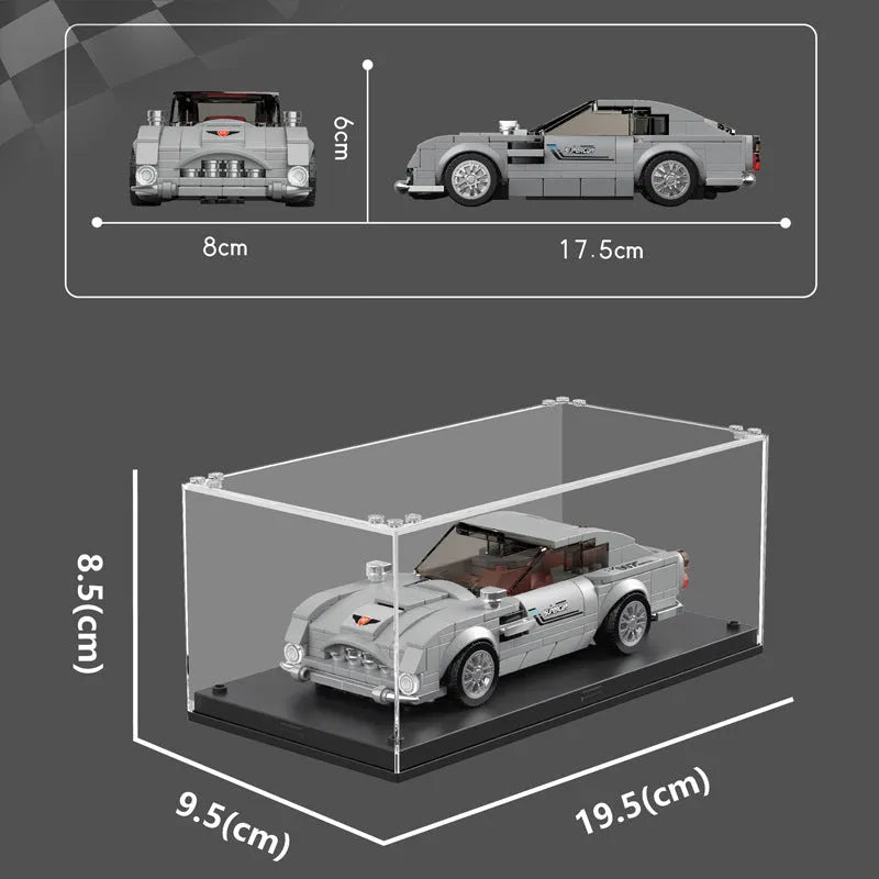Building Blocks Tech Mini Martin 007 Speed Champions Car Bricks Toys Construction Set Toys - 8