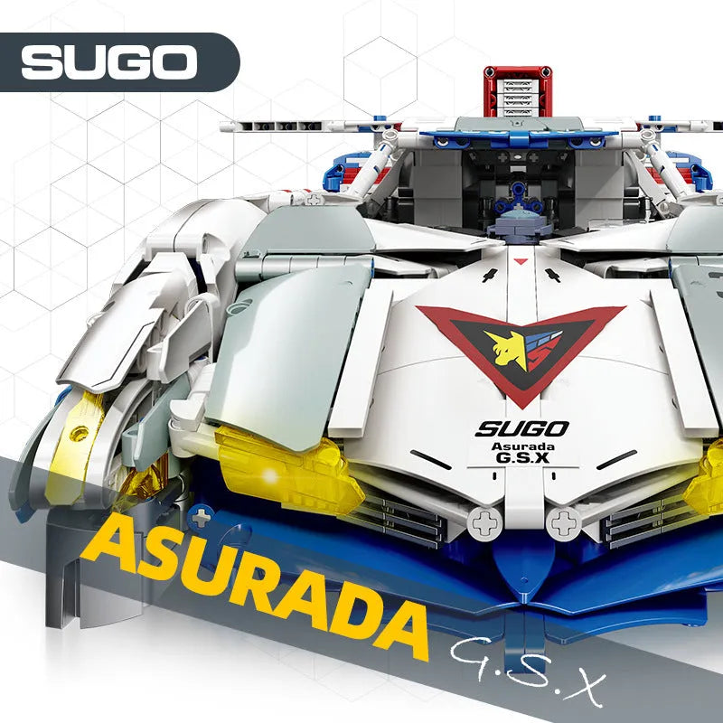 Building Blocks Technic MOC SUGO Asurada GSX Sports Car Bricks Toy Construction Set Toys - 3