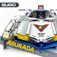 Thumbnail for Building Blocks Technic MOC SUGO Asurada GSX Sports Car Bricks Toy Construction Set Toys - 3