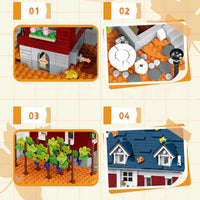 Thumbnail for Building Blocks Creator Expert MOC Autumn Winery Bricks Toy Construction Set Toys - 7