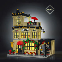 Thumbnail for Building Blocks Creator Expert MOC City Restaurant Block Module Bricks Toy Construction Set Toys - 4