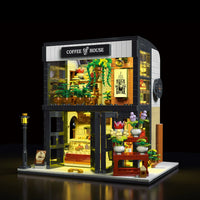 Thumbnail for Building Blocks Creator Expert City Flower Coffee House Bricks Toy Construction Set Toys - 3
