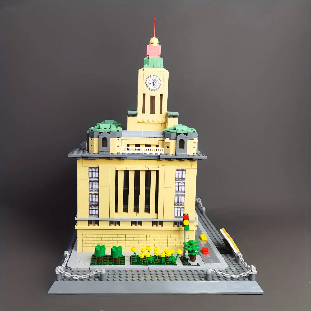 Building Blocks Architecture Famous Shanghai Customs House Bricks Toy - 4