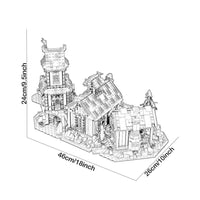 Thumbnail for Building Blocks Creator Ideas MOC Viking Village Bricks Toy Construction Set Toys - 2