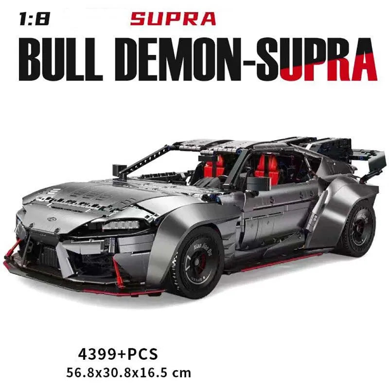 Building Blocks Technic MOC Toyota Supra Racing Sports Car Bricks Toy - 6