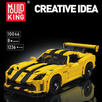 Thumbnail for Building Blocks Tech MOC Dodge Viper Racing Sports Car Bricks Toy - 2