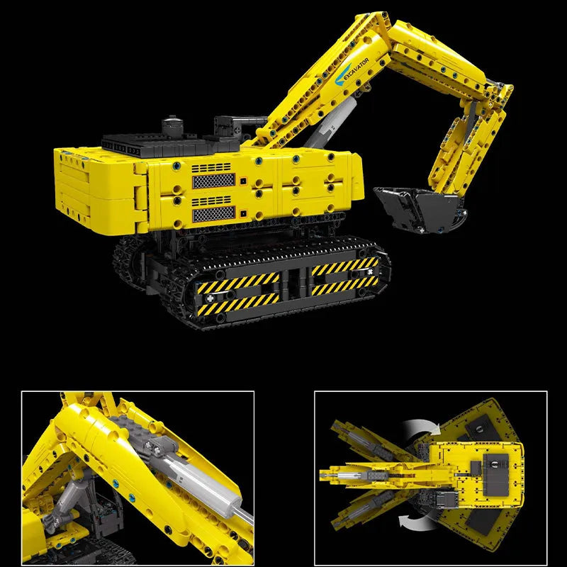 Building Blocks Tech MOC Motorized D11 Bulldozer Truck Bricks Toy - 6
