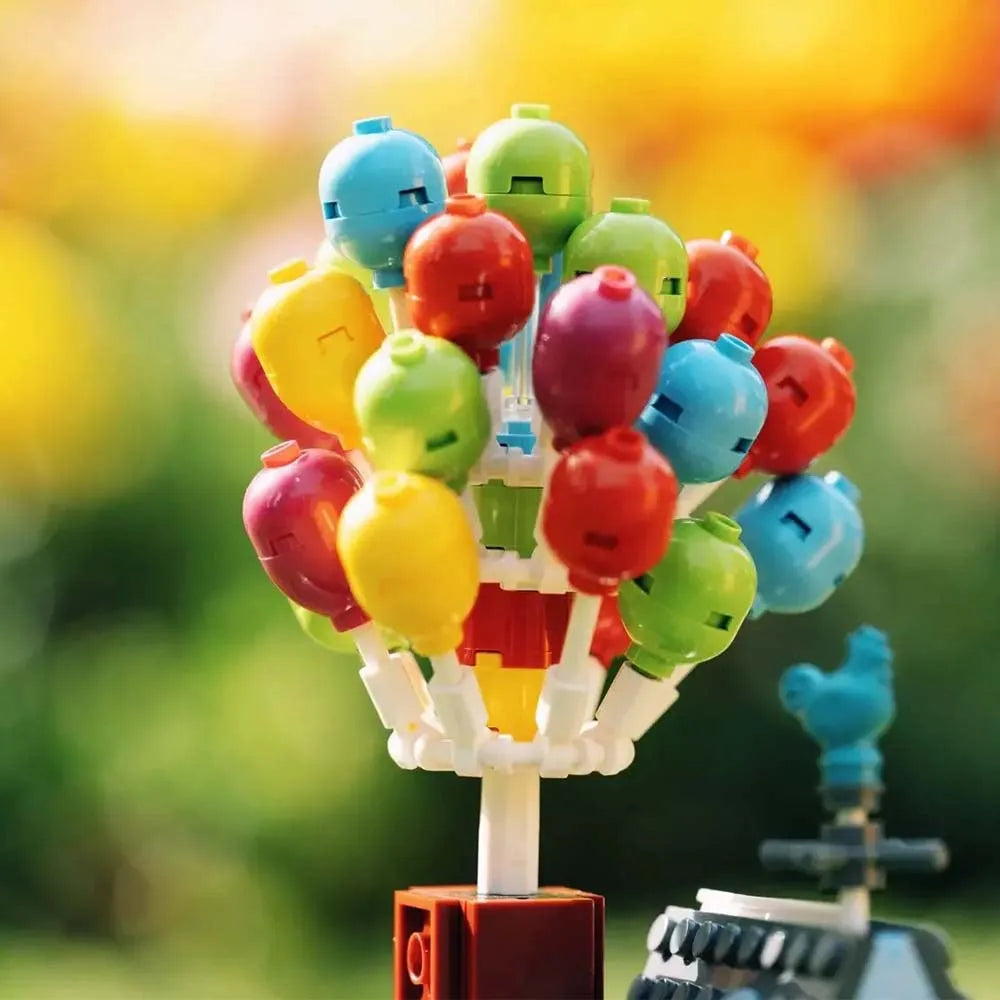 Building Blocks Creator Expert MOC Up Balloon House Bricks Toy - 5