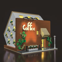 Thumbnail for Building Blocks Street Experts MOC City Upside Down Cafe Bricks Toy - 2