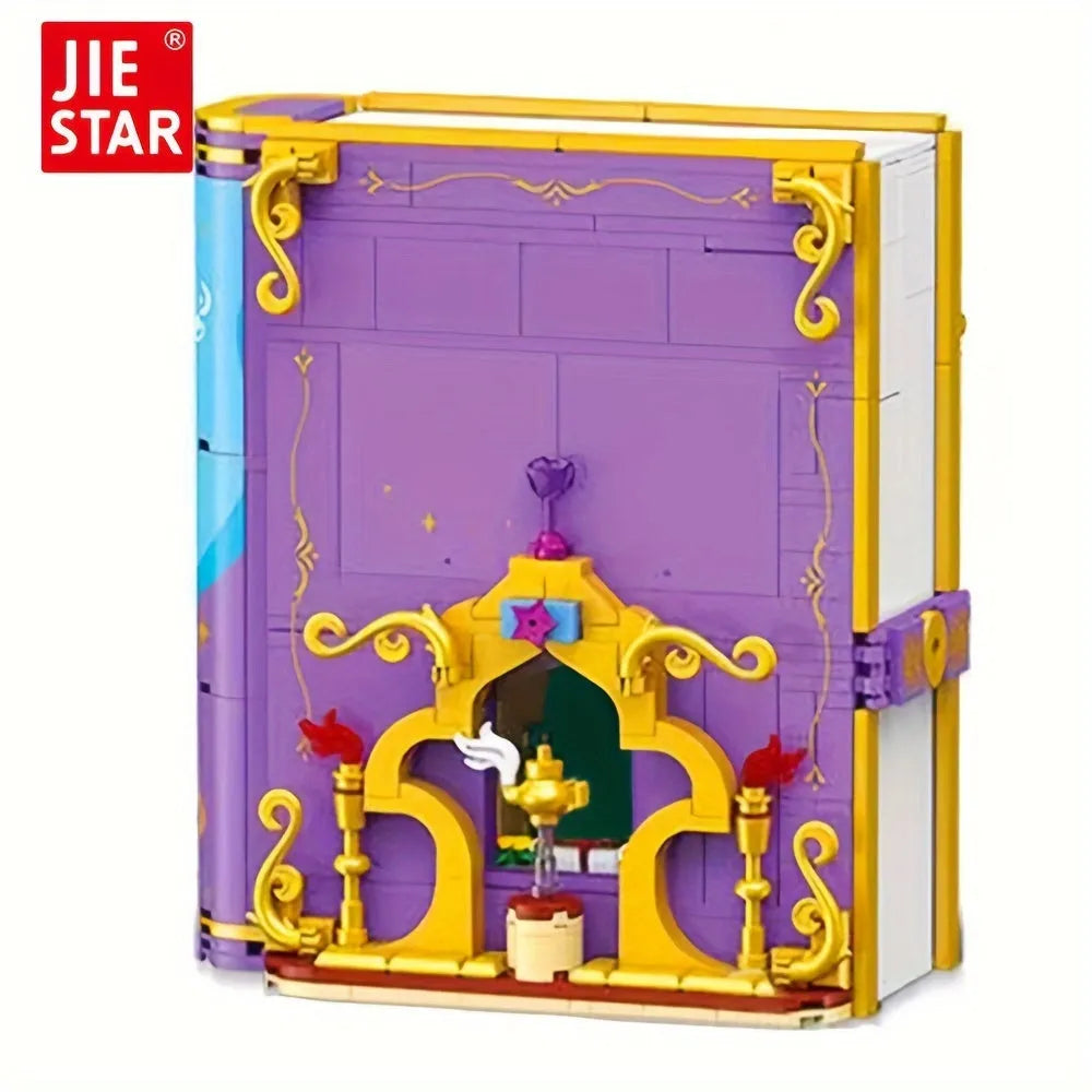 Building Blocks Creator Expert Aladdin Magic Lamp 3D Book Bricks Toy Construction Set Toys - 2