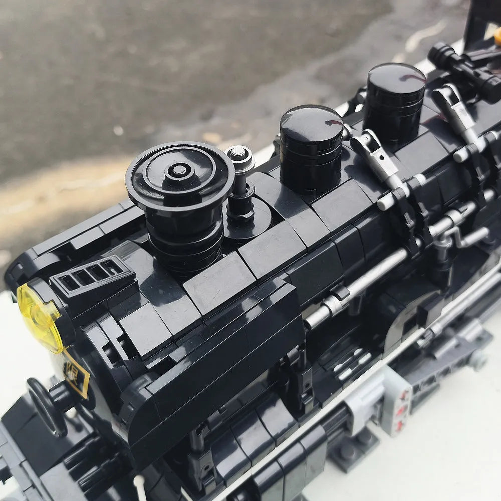Building Blocks Tech MOC Assembled Unlimited Train Bricks Toys - 6