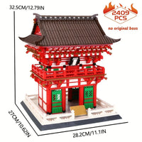 Thumbnail for Building Blocks MOC Architecture Japanese City Temple Bricks Toys - 4