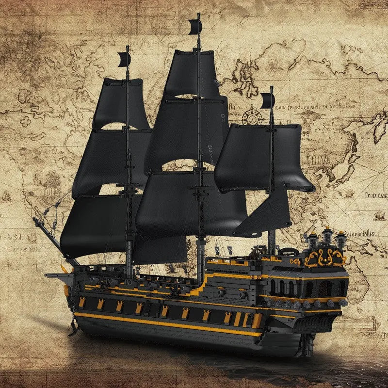 Building Blocks Pirates of Caribbean MOC Black Pearl Ship Bricks Toy - 3