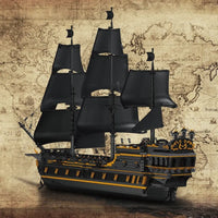 Thumbnail for Building Blocks Pirates of Caribbean MOC Black Pearl Ship Bricks Toy Construction Set Toys - 3