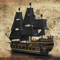 Thumbnail for Building Blocks Pirates of Caribbean MOC Black Pearl Ship Bricks Toy - 3