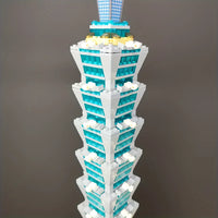 Thumbnail for Building Blocks MOC Architecture Taipei 101 Tower Bricks Toys - 7