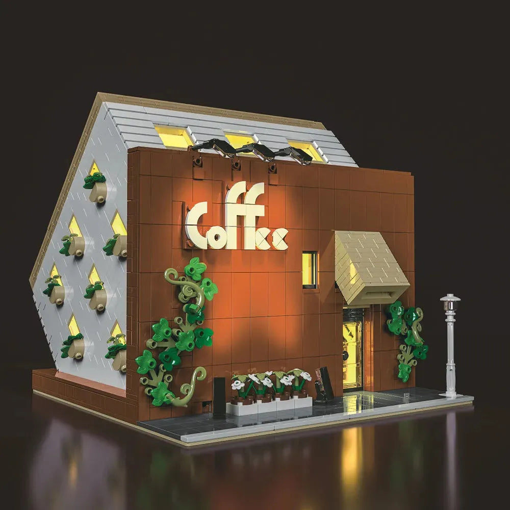 Building Blocks Creator Expert City MOC Upside Down Cafe Bricks Toys Construction Set Toys - 2