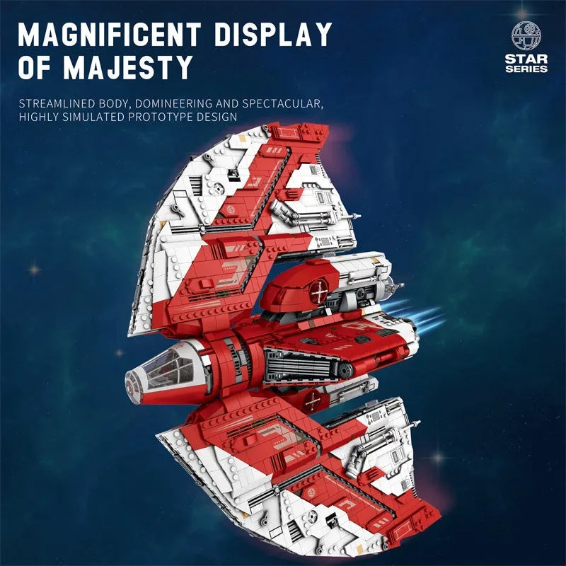 Building Blocks Star Wars MOC UCS T6 Shuttle Spacecraft Bricks Toy Construction Set Toys - 8