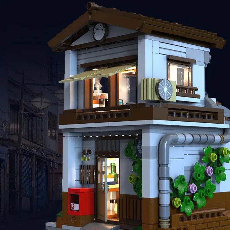 Building Blocks Creator Expert MOC Japanese Style Canteen Bricks Toy Construction Set Toys - 7