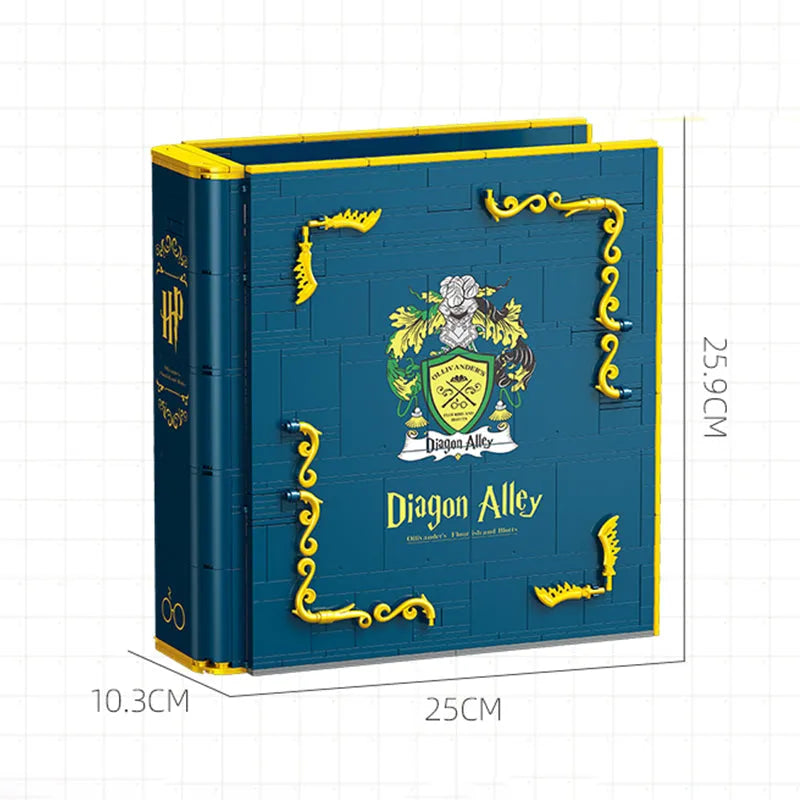 Building Blocks Harry Potter Wand Shop Wizard Books Bricks Toy Construction Set Toys - 4