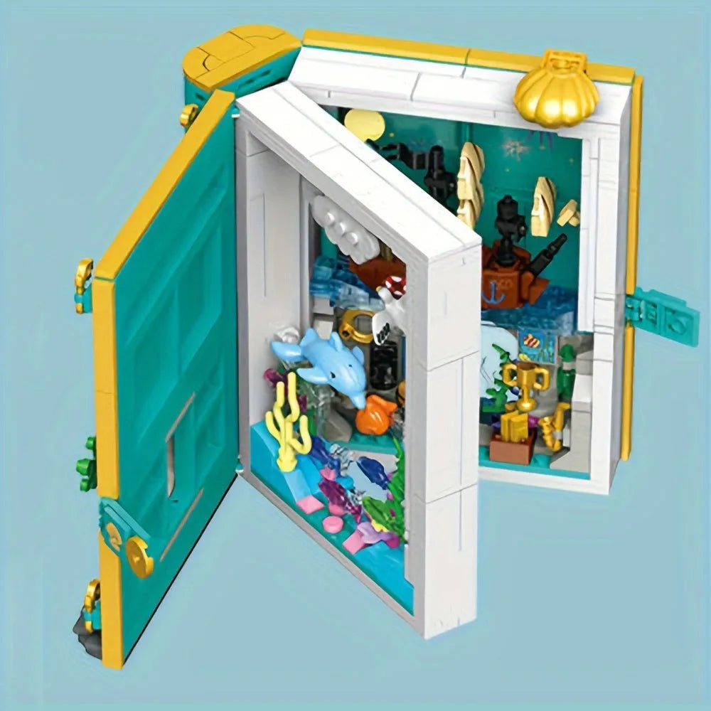 Building Blocks Creator Expert The Little Mermaid 3D Book Bricks Toy Construction Set Toys - 5