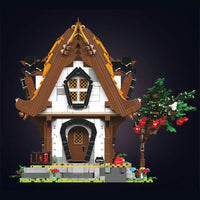 Thumbnail for Building Blocks Creator Ideas MOC Medieval City Log Cabin Bricks Toy Construction Set Toys - 7