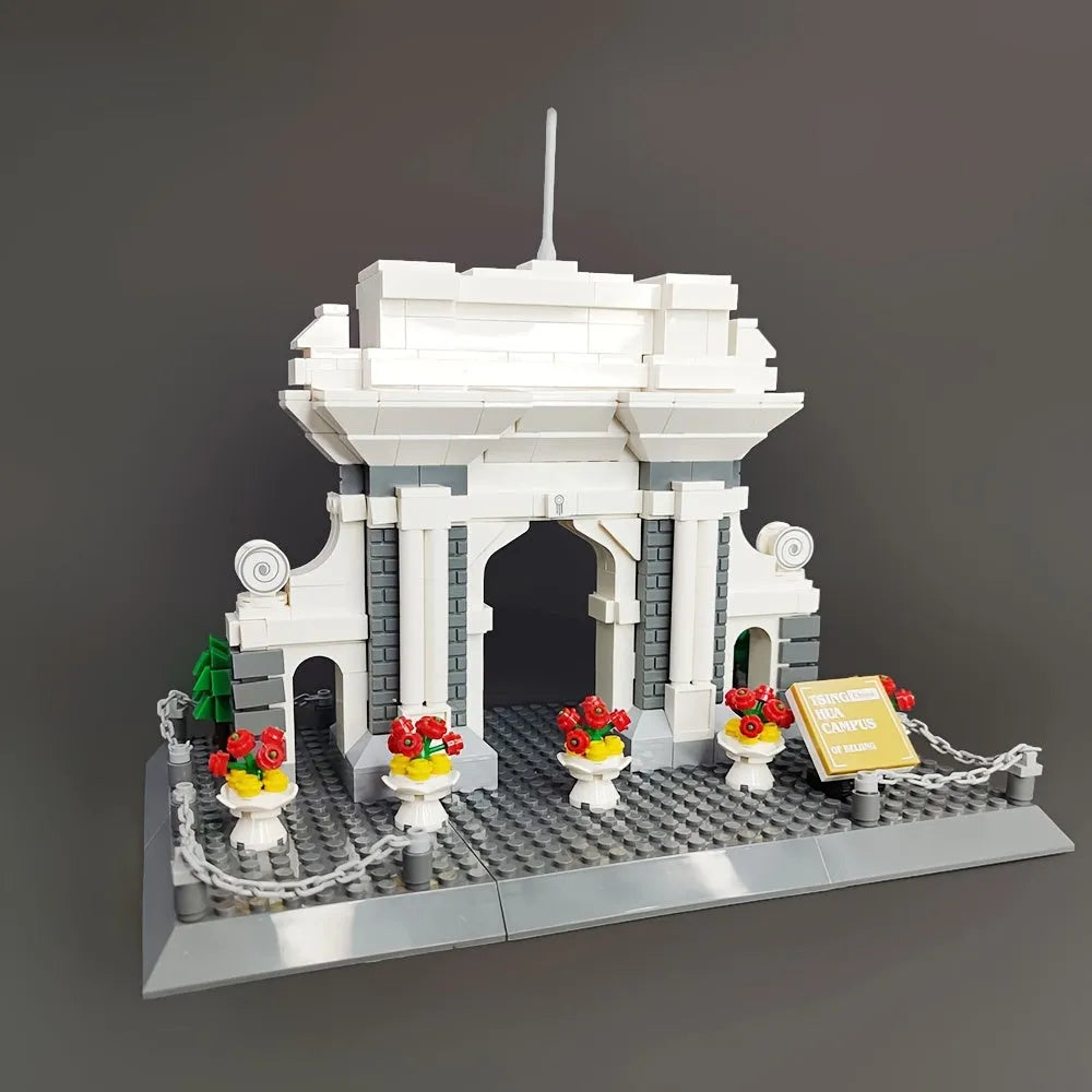 Building Blocks Creator Expert China Beijing Tsinghua Campus Bricks Toy Construction Set Toys - 4