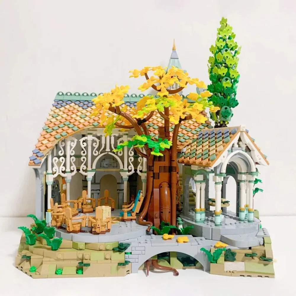 Building Blocks Creator Expert MOC Lord of the Rings Rivendell Bricks Toy - 5