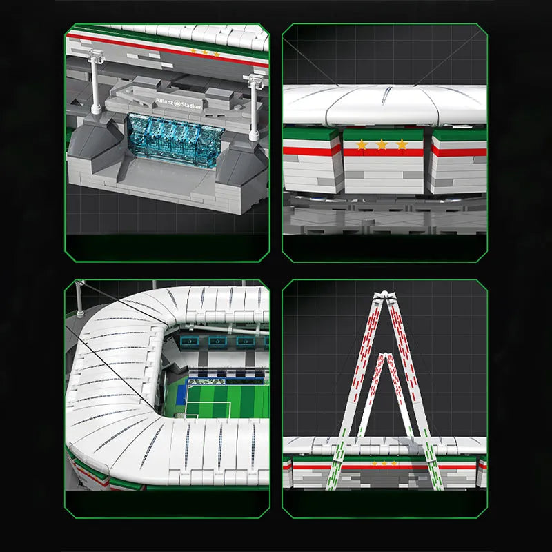 Building Blocks Creator Expert MOC Juventus Allianz Stadium Bricks Toy - 9