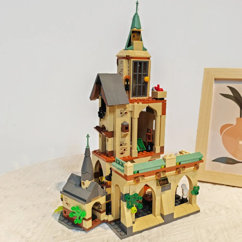 Building Blocks Creator Harry Potter MOC Magic Courtyard Bricks Toy - 5
